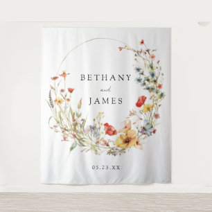 Tenture Fond de Mariage Fleur sauvage Whimsical