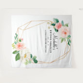 Tenture Fond de mariage floral, Accessoire de photobooth (Devant (Horizontal))