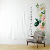 Tenture Fond de mariage Floral Blush, Accessoire de Photob (En situation (horizontale))