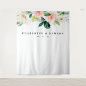 Tenture Fond de mariage Floral Blush, Accessoire de Photob (Devant)