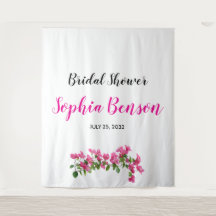 Fond de mariage floral de bougainvillée rose