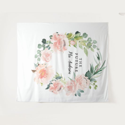 Tenture Fond de mariage floral joli Fleur Jolie (Devant (Horizontal))