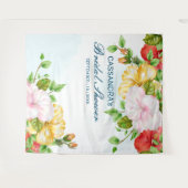 Tenture Fond de mariage floral tropical Hibiscus (Devant (Horizontal))