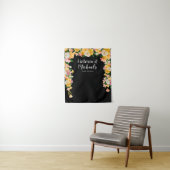 Tenture Fond de mariage gras et lumineux Floral (En situation)