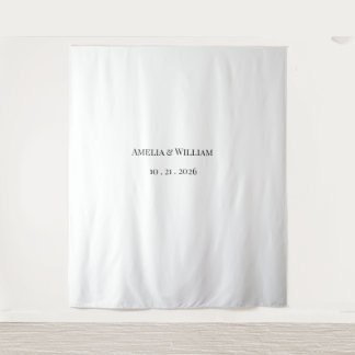 Tenture Fond de mariage minimaliste élégant 