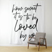 Tenture Fond de mariage personnalisé 'How Sweet It Is' (En situation)