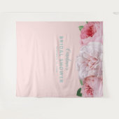 Tenture Fond de mariage rétro floral rose simple (Devant (Horizontal))
