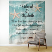 Tenture Fond de mariage romantique sur la plage  (En situation)
