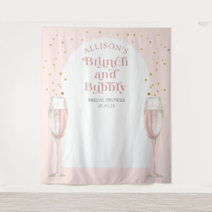Tenture Fond de mariage rose et moderne avec arche pour br