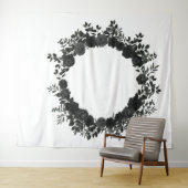 Tenture Fond de mariage rose noir blanc Élégant (En situation (horizontale))