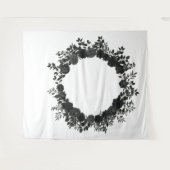 Tenture Fond de mariage rose noir blanc Élégant (Devant (Horizontal))