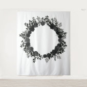 Tenture Fond de mariage rose noir blanc Élégant (Devant)