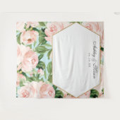 Tenture Fond de mariage Shabby Chic pour Photobooth (Devant (Horizontal))