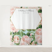 Tenture Fond de mariage Shabby Chic pour Photobooth (Devant)