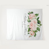 Tenture Fond de mariage Shabby Chic pour Photobooth (Devant (Horizontal))