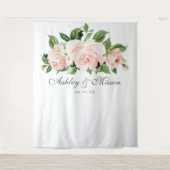 Tenture Fond de mariage Shabby Chic pour Photobooth (Devant)