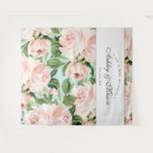 Tenture Fond de mariage Shabby Chic pour Photobooth (Devant (Horizontal))