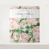 Tenture Fond de mariage Shabby Chic pour Photobooth (Devant)