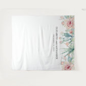 Tenture Fond de mariage succulents. Arrière-plan de cactus (Devant (Horizontal))