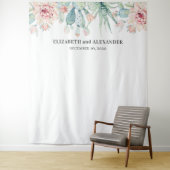 Tenture Fond de mariage succulents. Arrière-plan de cactus (En situation)