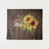 Tenture Fond de mariage texturé photo de tournesols qui to (Devant (Horizontal))