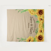 Tenture Fond de mariage tournesol Photo Prop (Devant (Horizontal))