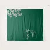 Tenture Fond de mariage vert (Devant (Horizontal))