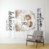 Tenture Fond de Mariage Whimsical personnalisable (En situation (horizontale))