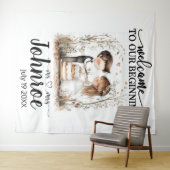 Tenture Fond de Mariage Whimsical personnalisable (En situation (horizontale))