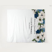 Tenture Fond de mur aquarelle bleu poussiéreux, marine et  (Devant (Horizontal))