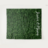 Tenture Fond de mur de haie - Fond pour photos de mariage (Devant (Horizontal))