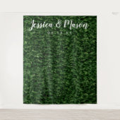 Tenture Fond de mur de haie - Fond pour photos de mariage (Devant)