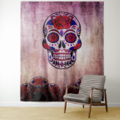 Tenture Fond de mur Jour des Morts Dia de Los Muertos (En situation)