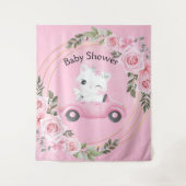 Tenture Fond de papeterie de fête prénatale de voiture vin (Devant)