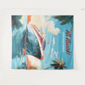 Tenture Fond de paquebot pour destination tropicale (Devant (Horizontal))