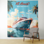 Tenture Fond de paquebot pour destination tropicale (En situation)