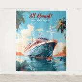 Tenture Fond de paquebot pour destination tropicale (Devant)