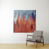 Tenture Fond de peinture abstraite sur mur en béton. Coule (En situation)