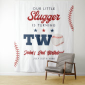 Tenture Fond de photo d'anniversaire de 2 ans Slugger Base (En situation)