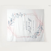 Tenture Fond de photo de douche nuptiale en rose gold (Devant (Horizontal))