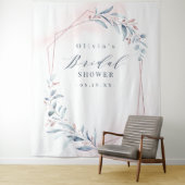 Tenture Fond de photo de douche nuptiale en rose gold (En situation)