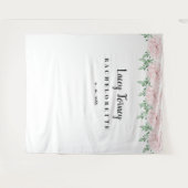 Tenture Fond de photo de fête de bachelorette de rose rose (Devant (Horizontal))