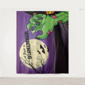 Tenture Fond de photo de fête Halloween de zombie effrayan (Devant)