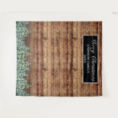 Tenture Fond de photo de forêt enneigée Joyeux Noël (Devant (Horizontal))