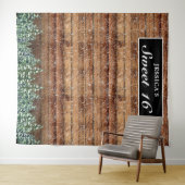 Tenture Fond de photo de forêt enneigée noire pour Sweet 1 (En situation (horizontale))