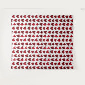 Tenture Fond de photo de la Saint-Valentin cœurs rouges fl (Devant (Horizontal))