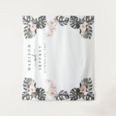 Tenture Fond de photo de mariage avec calla tropical (Devant)