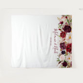 Tenture Fond de photo de mariage avec verdure florale Mars (Devant (Horizontal))