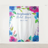 Tenture Fond de photo de mariage floral accrocheur (Devant)