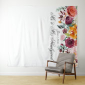 Tenture Fond de photo de mariage floral de couleur d'autom (En situation (horizontale))